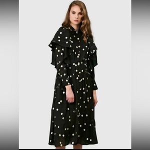 NWT Sister Jane Fancy Footwork Ruffle Midi Dress - S